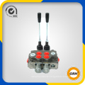 China OEM 80L/Min Two Spools Hydraulic Control Monoblock Valve